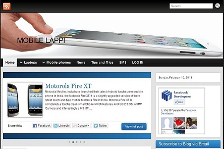 Mobile Lappi - Website